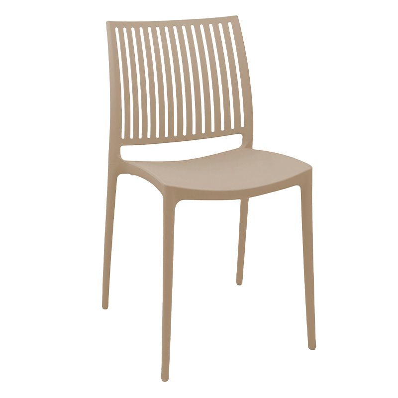 Silla Beige de PVC Mod. Brenda