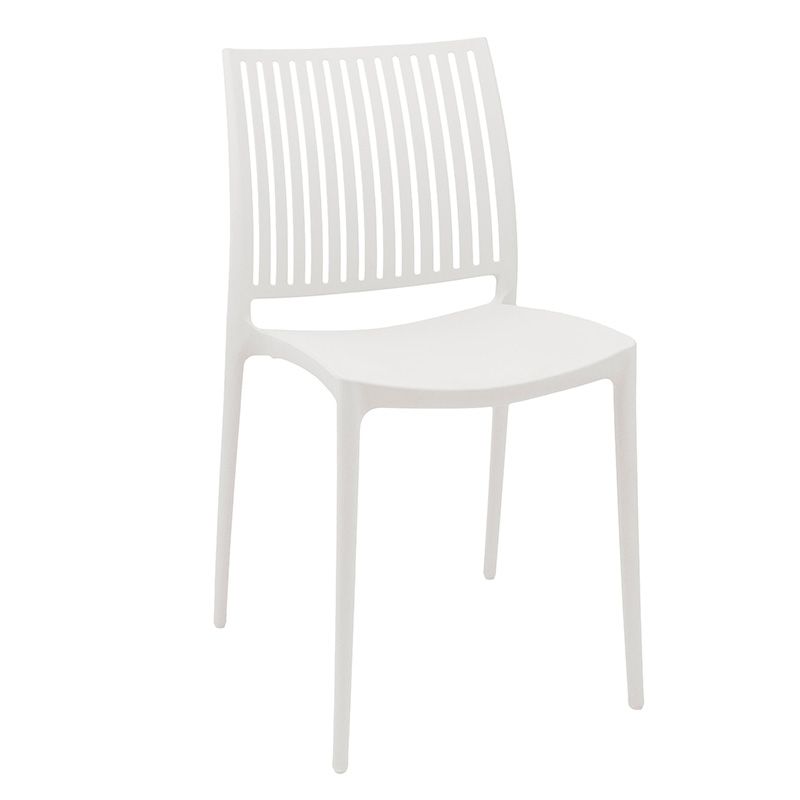 Silla Blanca de PVC Mod. Brenda