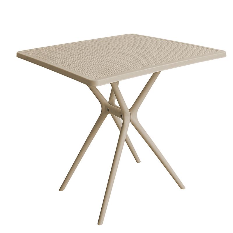 Mesa cuadrada beige Mod. Lina 70x70cm