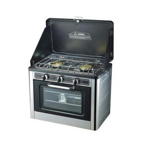 Horno de gas con cocina 2 fuegos