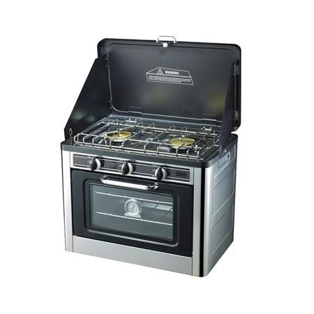 Horno de gas con cocina 2 fuegos