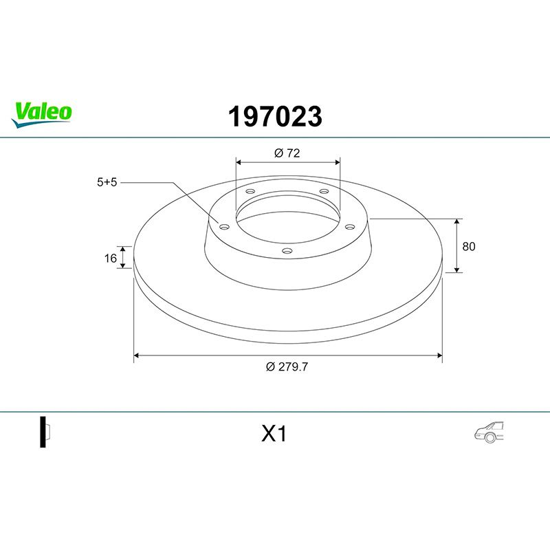Disco de freno aceitado VALEO 197023 - Imagen 3