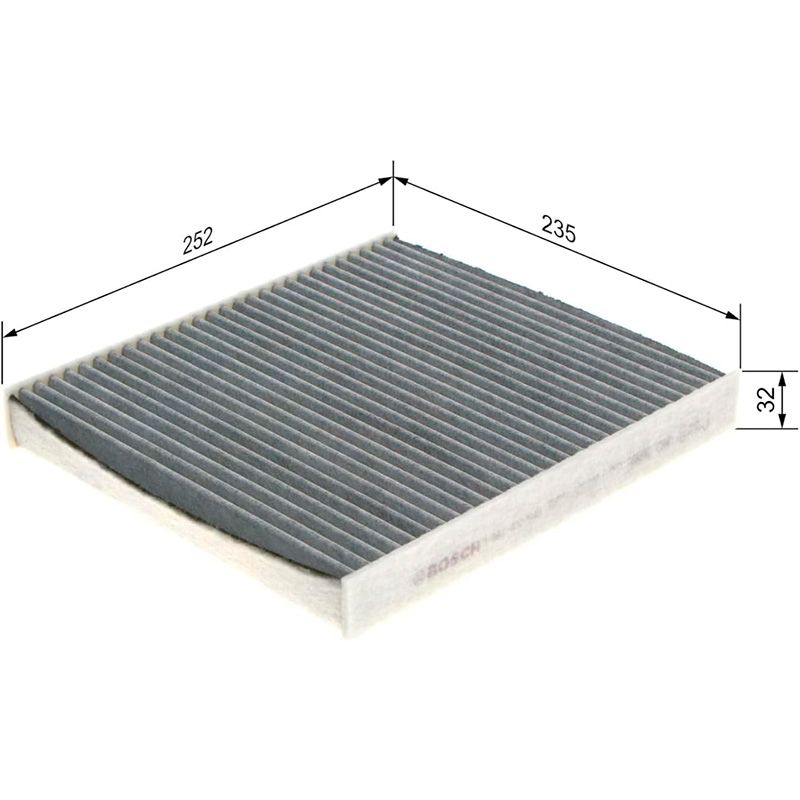 Bosch R2543 Filtro de Habitáculo de Carbón Activo - Imagen 2