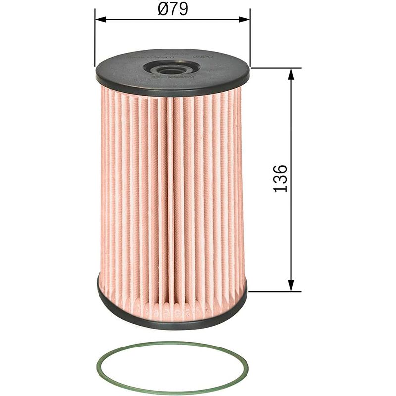 Bosch N0008 Filtro Diesel para Coche - Imagen 3