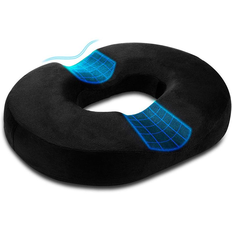 Cojín de Espuma viscoelástica Donut para Coche y Silla de Ruedas.