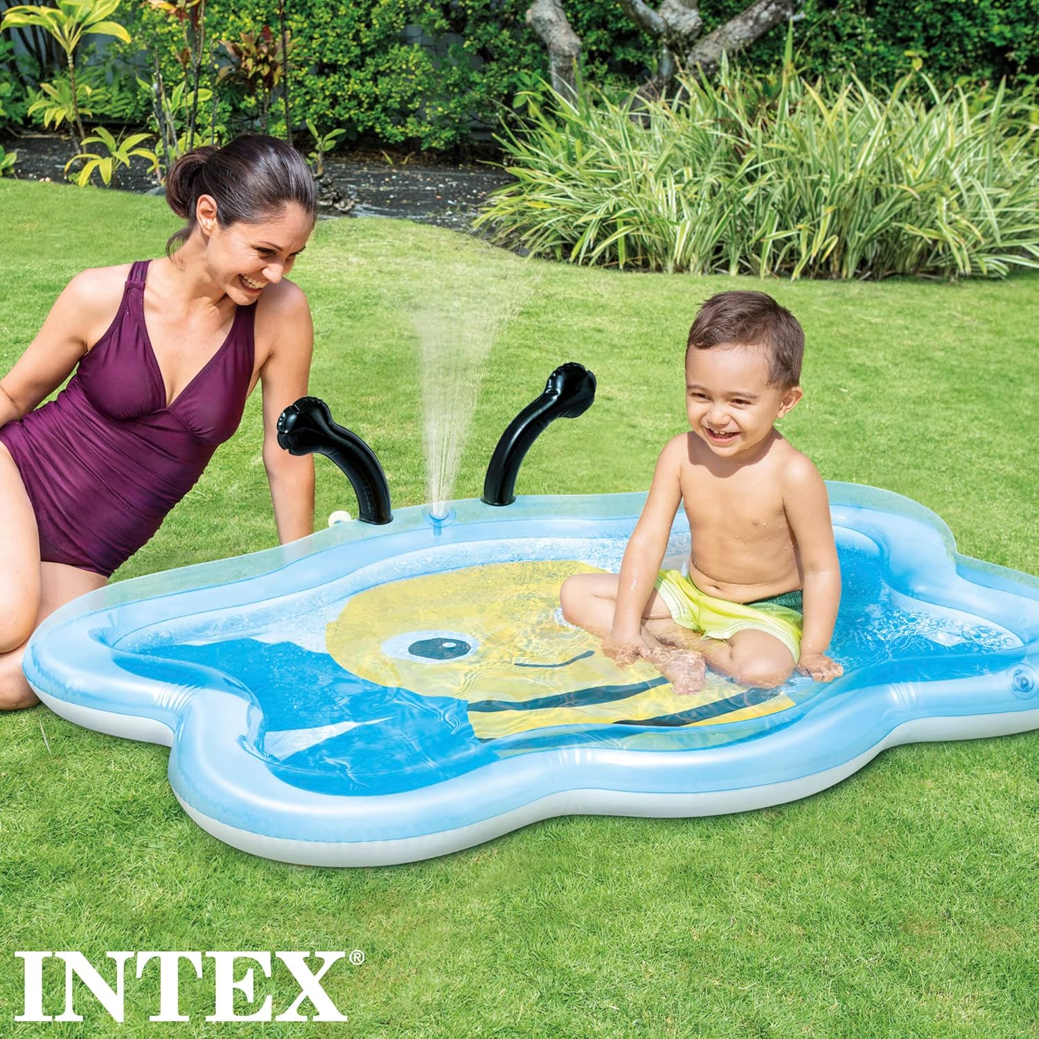 Piscina para bebés Abeja con Ducha 127x72cm Intex - Imagen 4