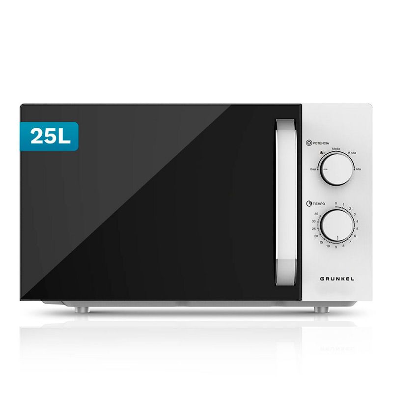 Microondas 25L 850W 5 potencias GRUNKEL MW-25EASY blanco
