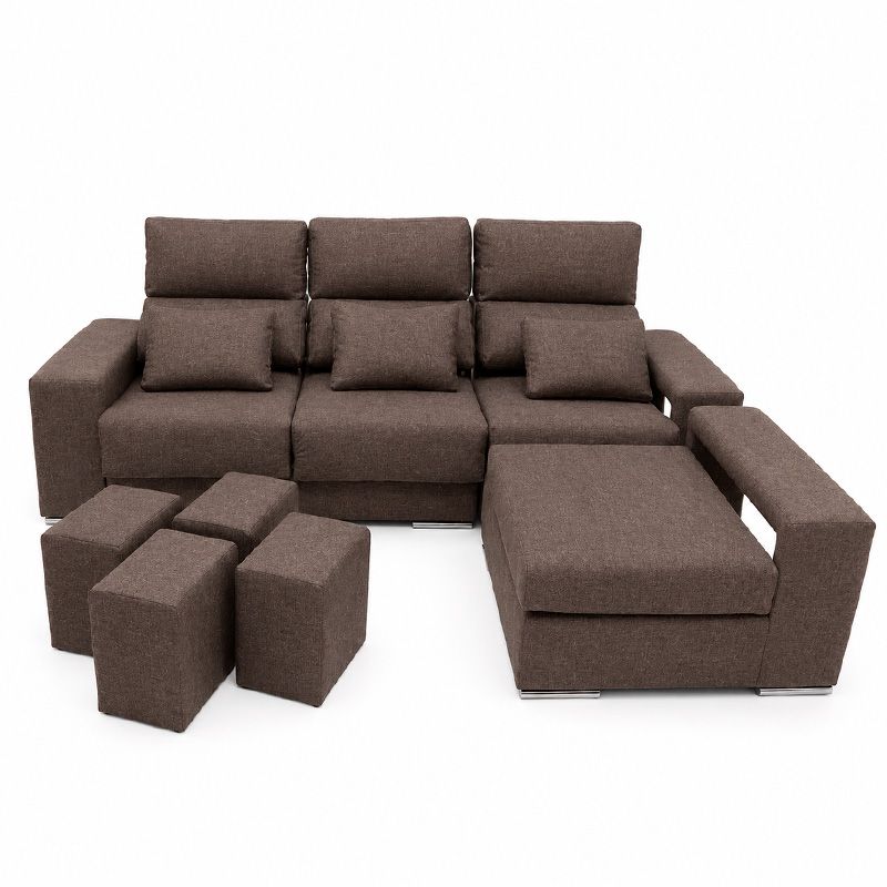 Chaiselongue 2 plazas reversible Mod. Coruña Moret Coral 13 260cm