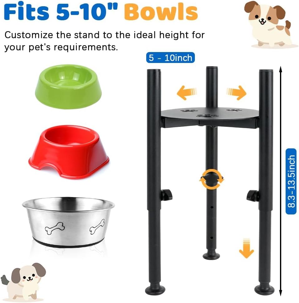 Comedero para Perros en Posición Elevada con Soporte Ajustable Zoyiancy - Imagen 2