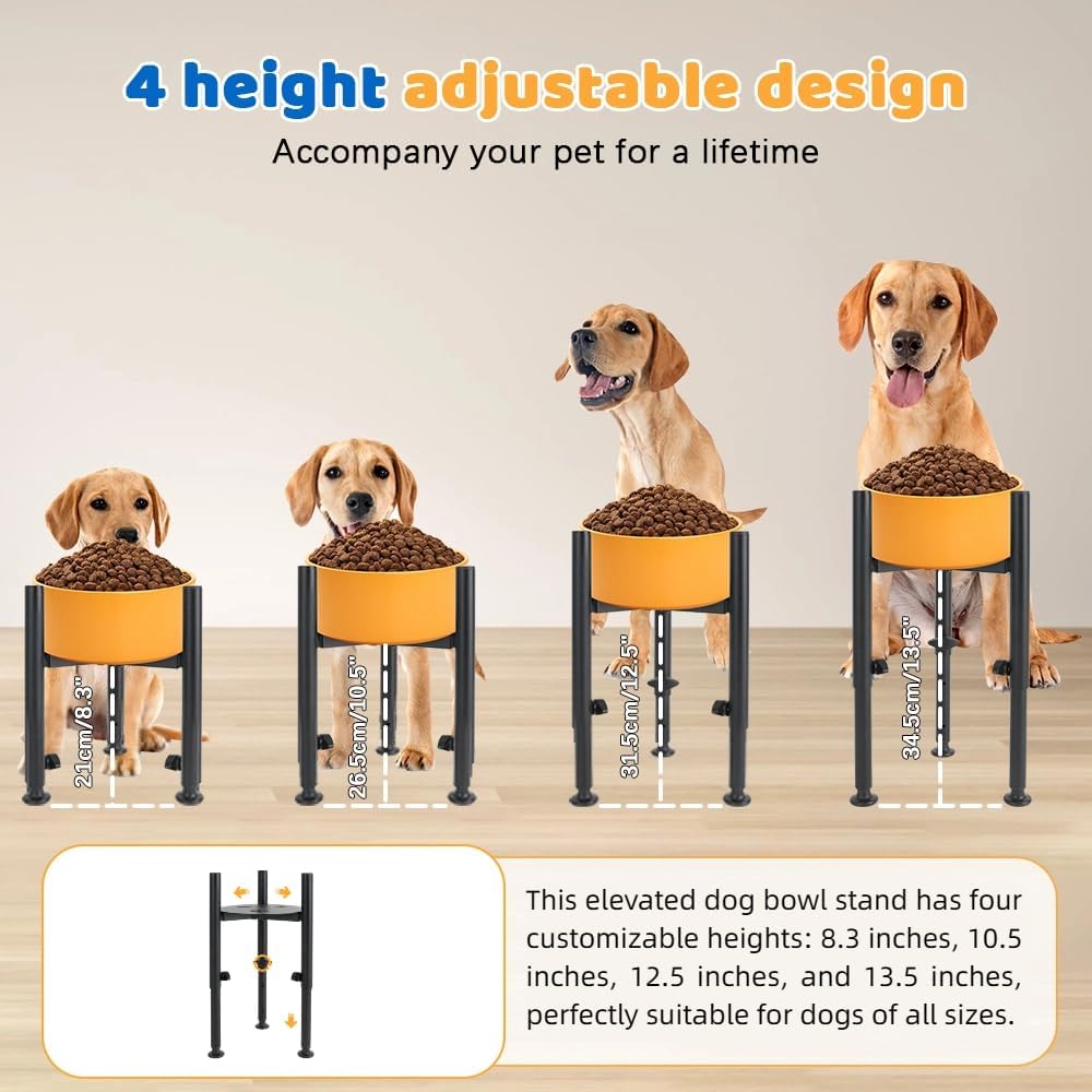Comedero para Perros en Posición Elevada con Soporte Ajustable Zoyiancy - Imagen 3