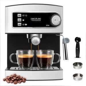 Cafetera Express Manual Power Espresso 850W 1,5L 20 Bares Cecotec