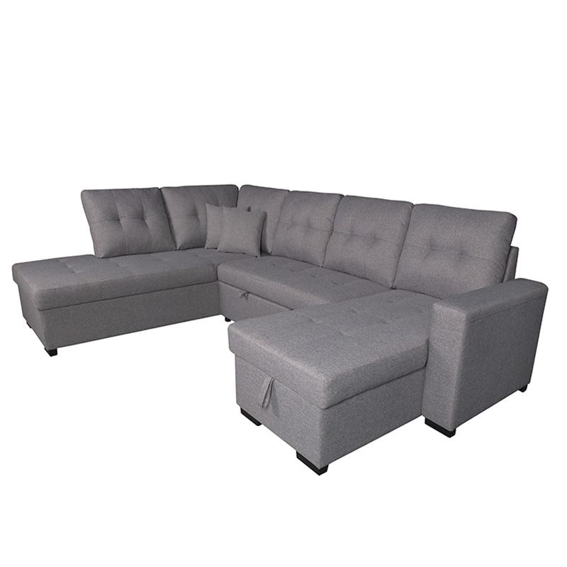Sofá Rinconera Cama 298 cm Mod. Aitana VF IZQ gris