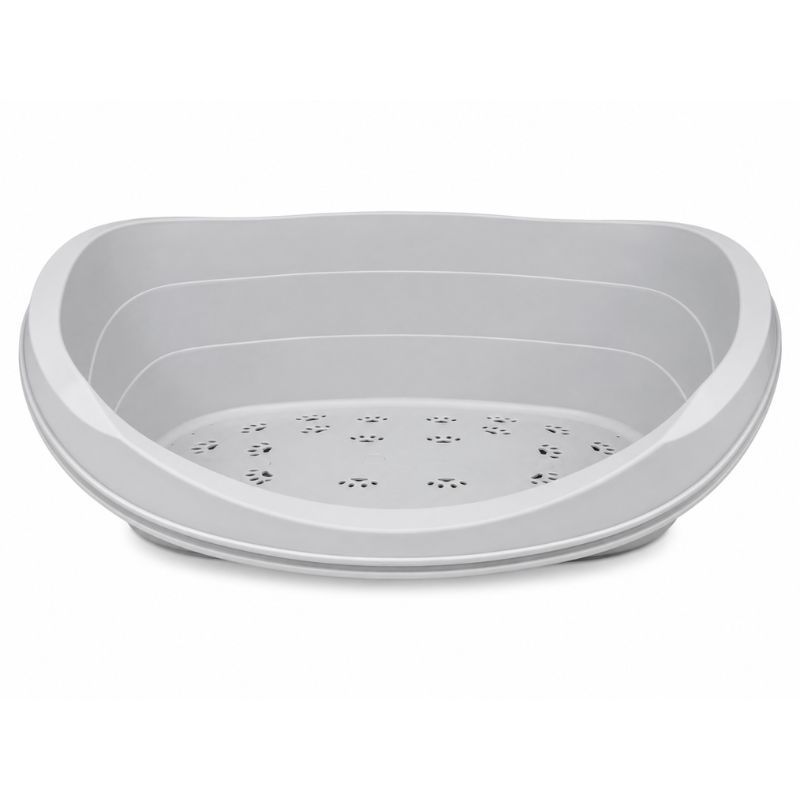 Cama para mascotas Gris Plástico DG1300 49X34.3X18.5CM