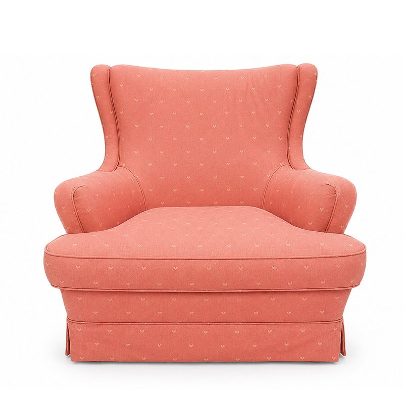 Sillón orejero Verona rosa coral - Segunda Mano