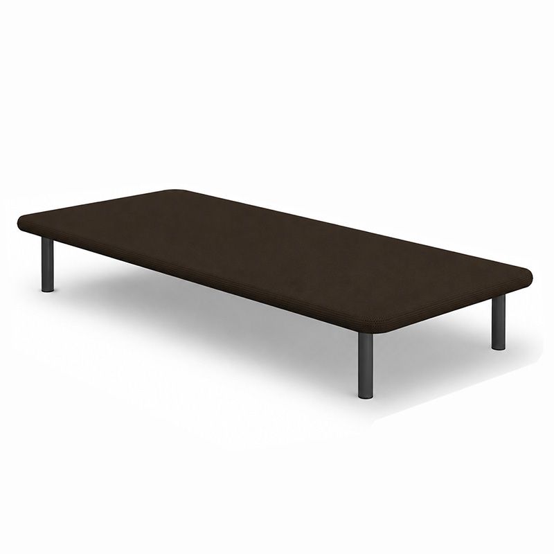 Base tapizada 90x190 Eco con 4 patas choco