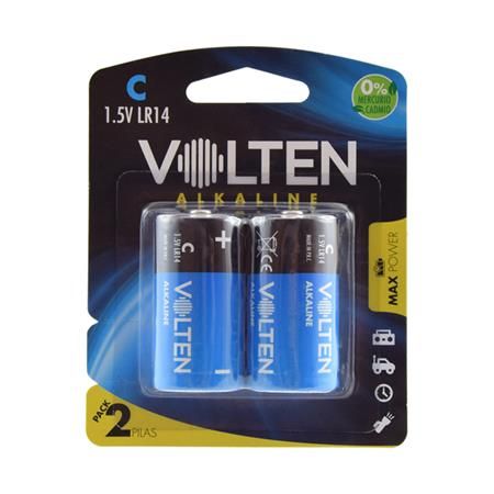 Blister 2 PCS pilas alcalinas LR14/C VL1155