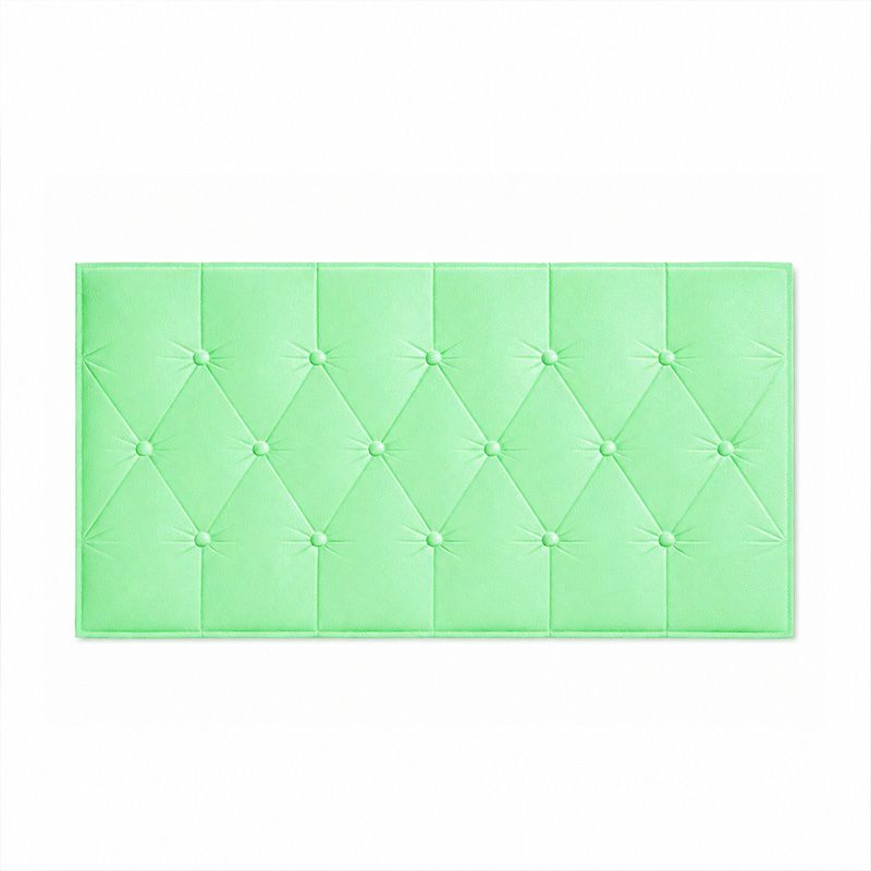 Panel Acolchado Adhesivo 3D Verde menta 60x30 cm