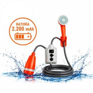 Ducha portátil recargable USB con bomba sumergible 2.200 MAH AM131649