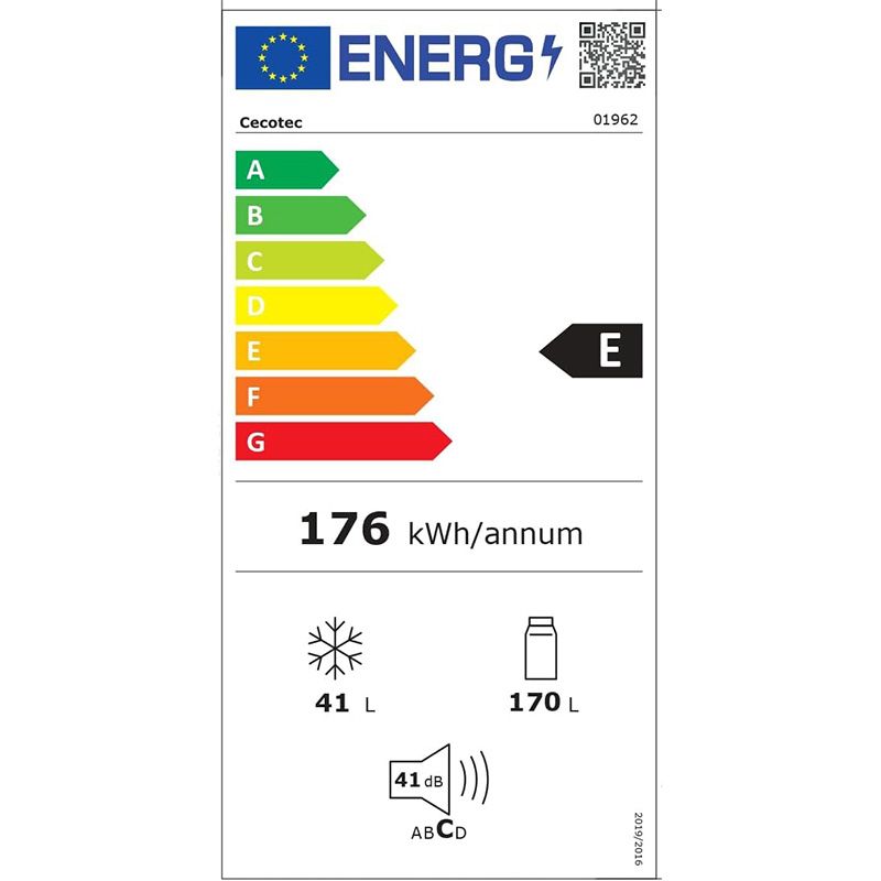 Frigorífico Bolero CoolMarket 2D 211 White E Cecotec - Imagen 11
