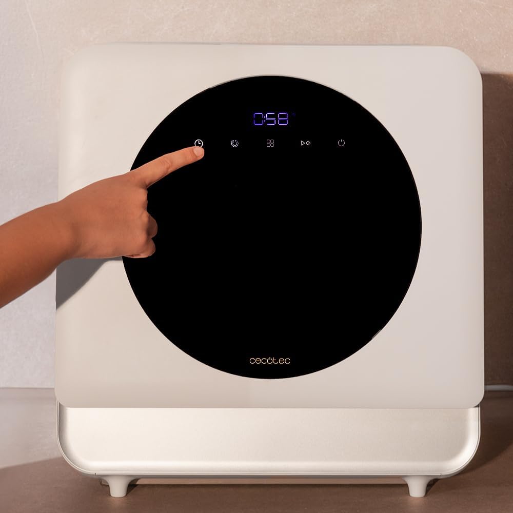 Lavavajillas Compacto Libre Instalación Sobremesa Bolero Aguazero 1100 Cecotec - Imagen 6