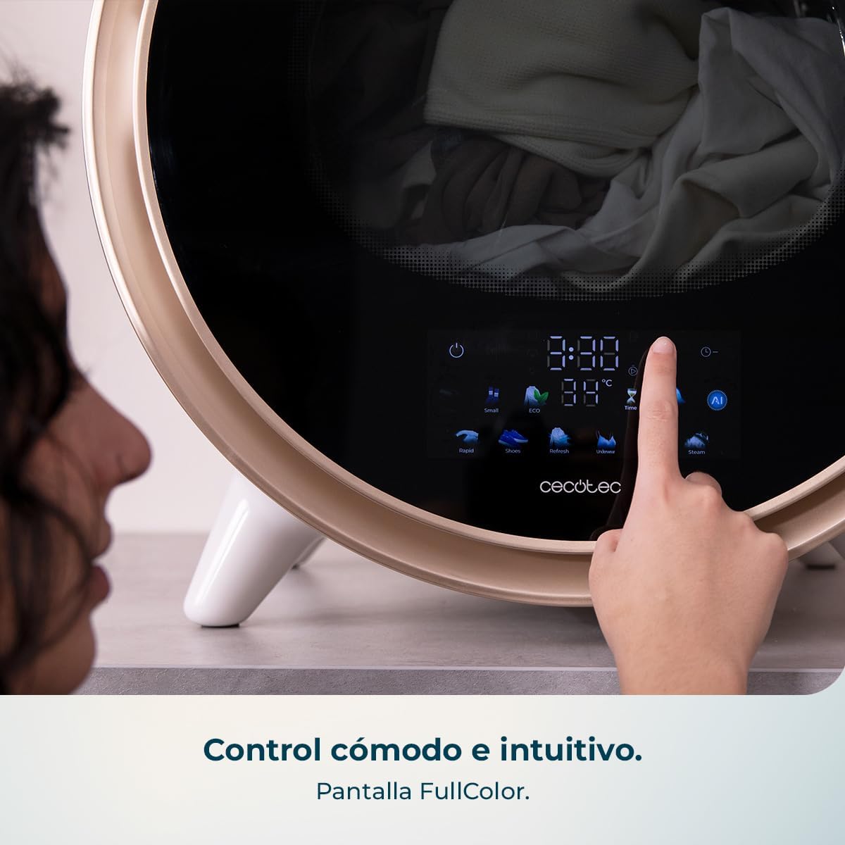 Secadora compacta de evacuación 3Kg Bolero DressCode Dry 3600V Gold Cecotec - Imagen 15