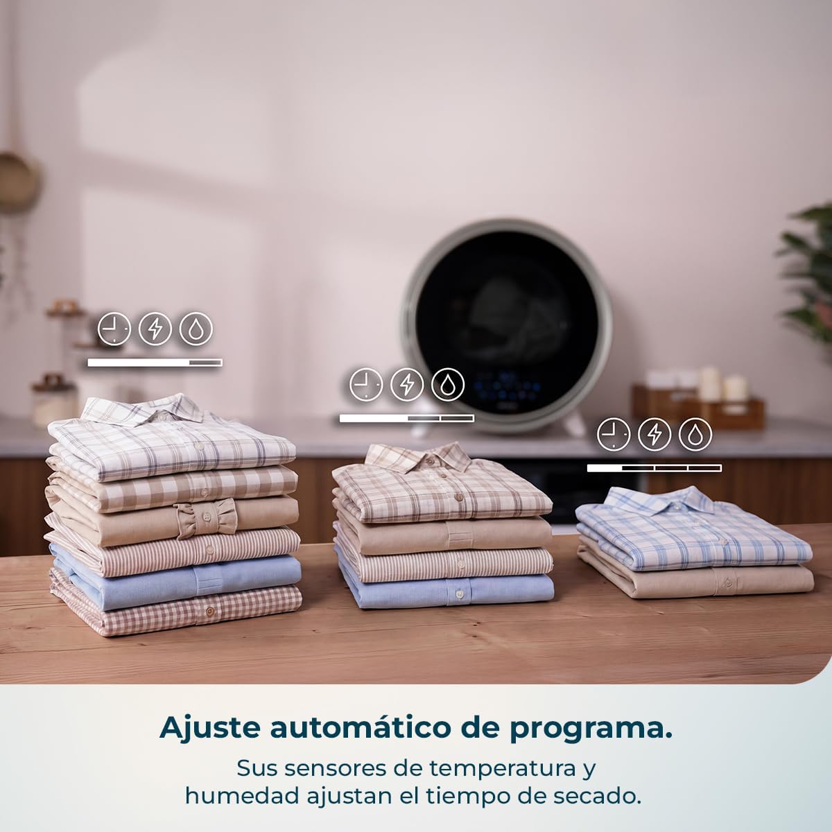 Secadora compacta de evacuación 3Kg Bolero DressCode Dry 3600V Gold Cecotec - Imagen 2
