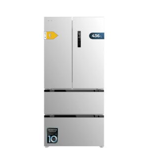 Frigorífico Puerta Francesa Cecotec Bolero CoolMarket FD 436 Inox E – 463 L