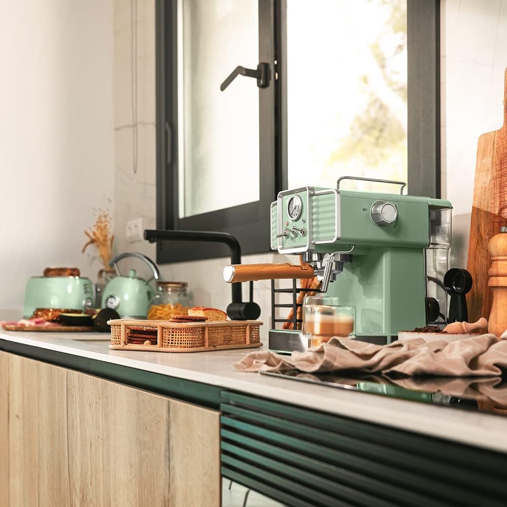 Cafetera Express Power Espresso 20 Tradizionale Light Green Cecotec - Imagen 4