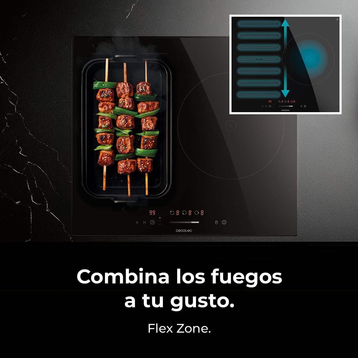 Placa de inducción 1 fuego Bolero Squad I 3001 Flex Cecotec - Imagen 6