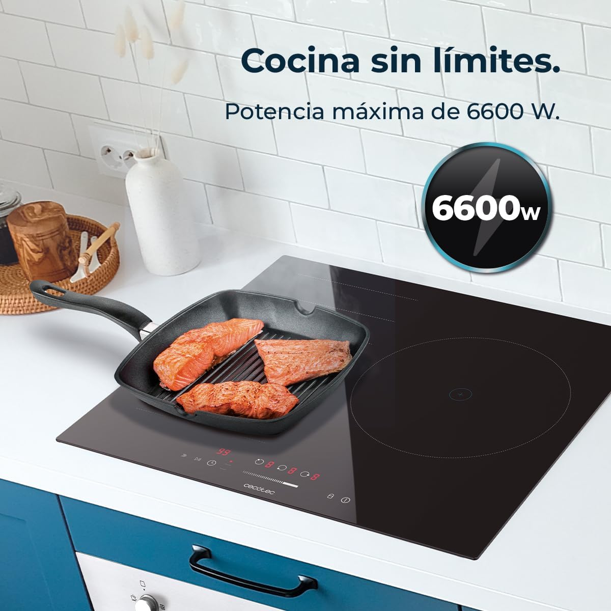 Placa de inducción 1 fuego Bolero Squad I 3001 Flex Cecotec - Imagen 5