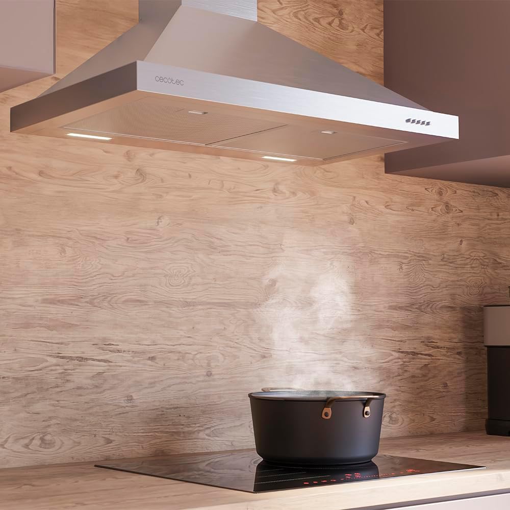 Campana Extractora 60CM Piramidal Bolero Flux PM 606500 Inox A Cecotec - Imagen 3