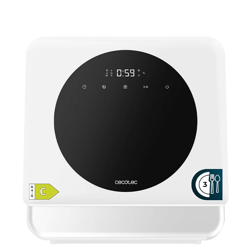 Lavavajillas Compacto Libre Instalación Sobremesa Bolero Aguazero 1100 Cecotec