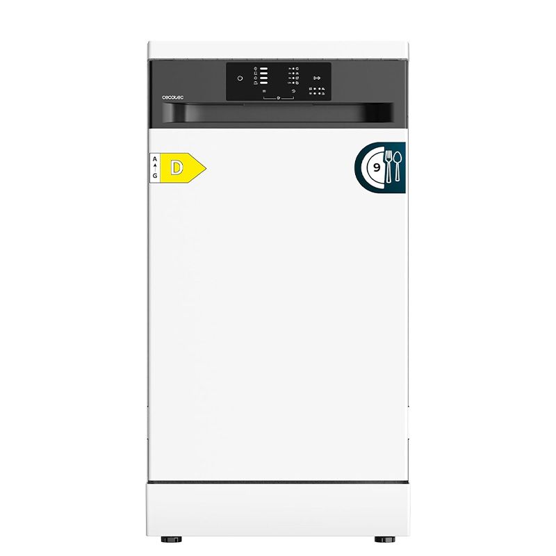 Lavavajillas 45cm instalación libre Bolero Aguazero 4350 blanco Cecotec