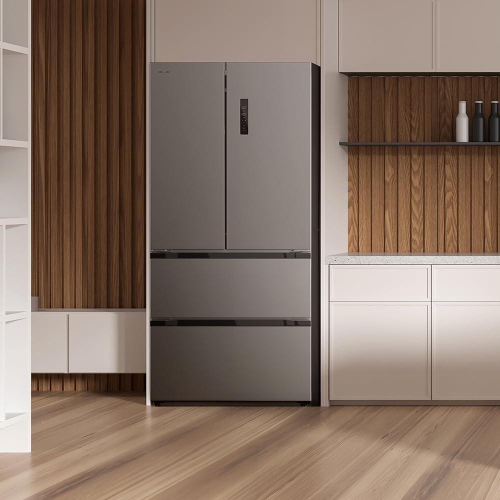 Frigorífico Puerta Francesa Cecotec Bolero CoolMarket FD 436 Inox E – 463 L - Imagen 4