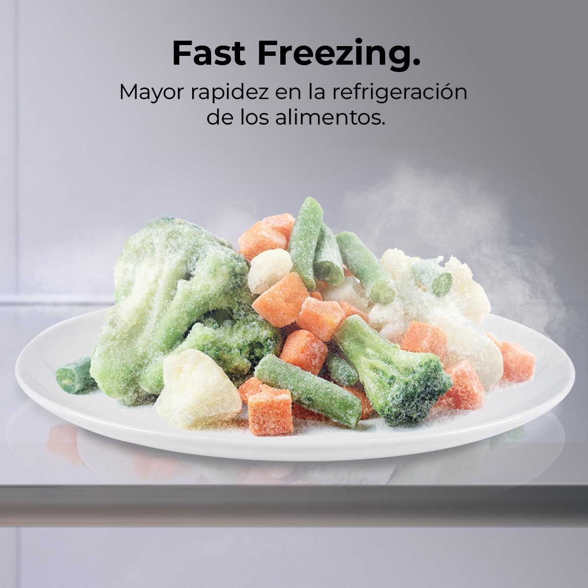 Frigorífico 1 puerta Bolero CoolMarket 1D 360 inox E 362L Cecotec - Imagen 6