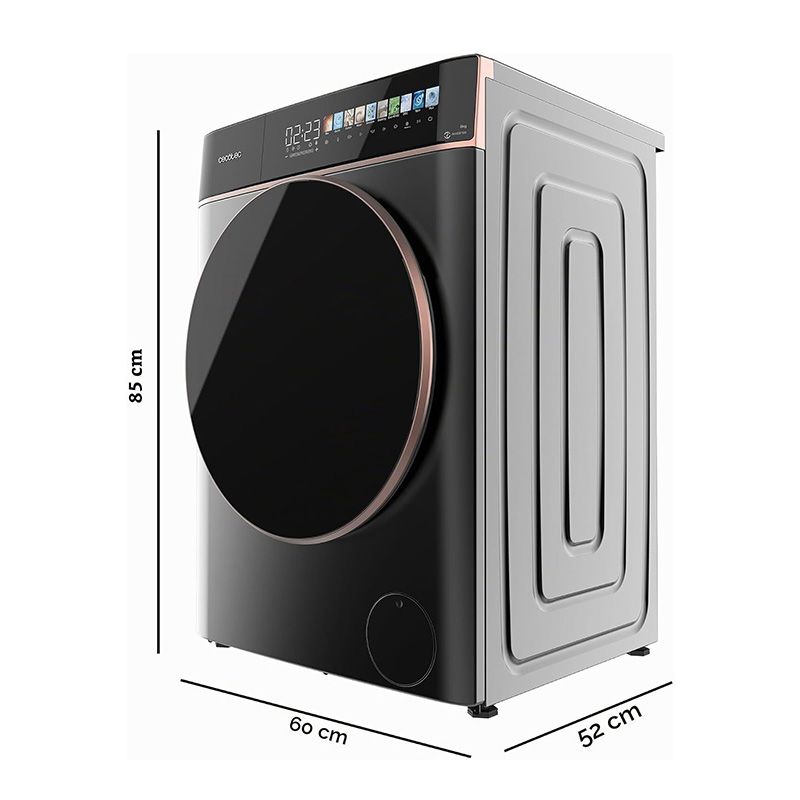 Lavadora secadora steel de 8 a 5 kg Bolero Wash&Dry 85900 Inverter Acero Cecotec - Imagen 2