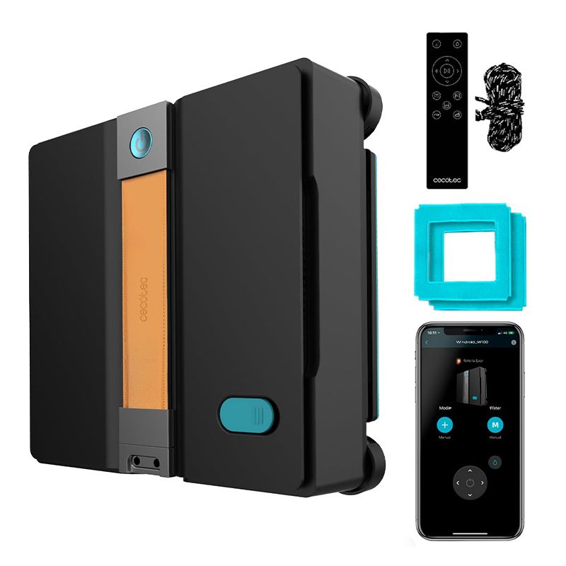 Robot Limpiacristales con App Conga Windroid W50 Double Spray Cecotec