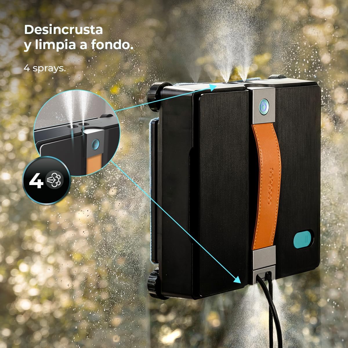 Robot Limpiacristales con App Conga Windroid W50 Double Spray Cecotec - Imagen 6