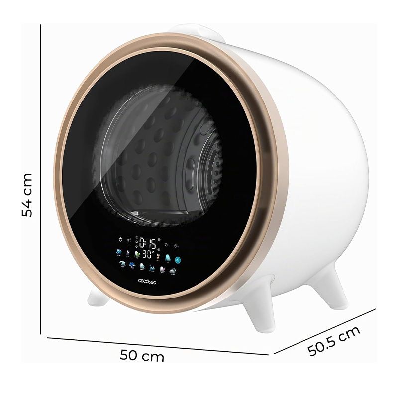 Secadora compacta de evacuación 3Kg Bolero DressCode Dry 3600V Gold Cecotec - Imagen 11