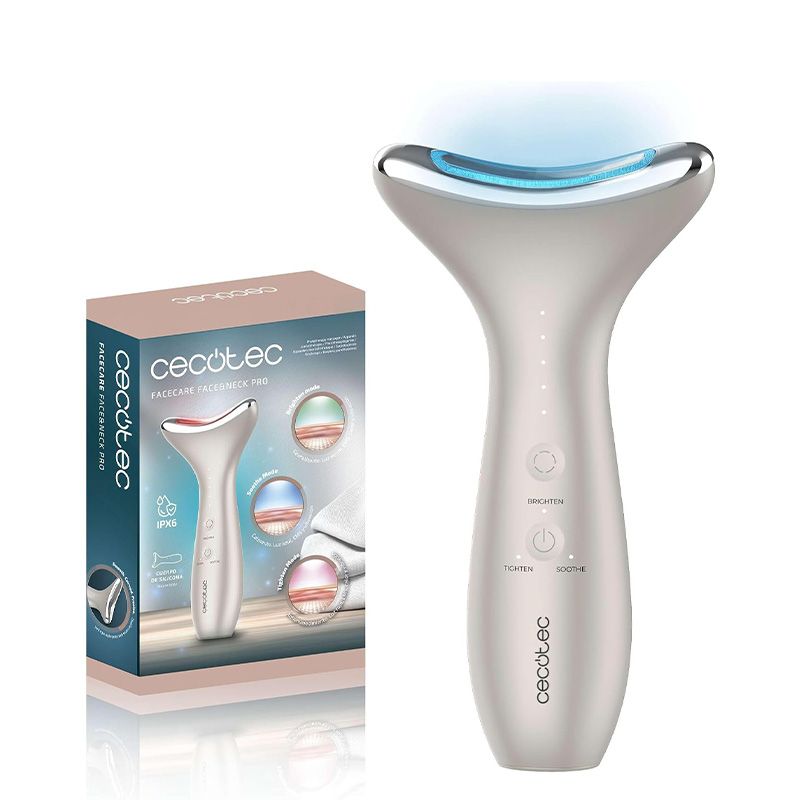 Tonificador Facial Eléctrico FaceCare Face&Neck Pro Cecotec