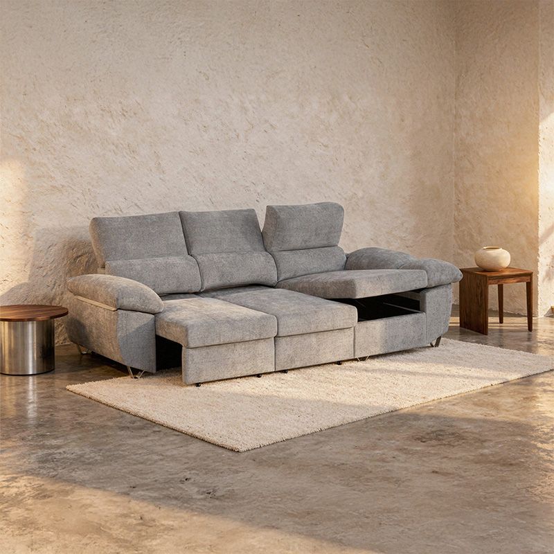 Chaiselongue cama Mod. Abad 265cm con Arcón y Asientos Extraíbles VF Der - Imagen 6