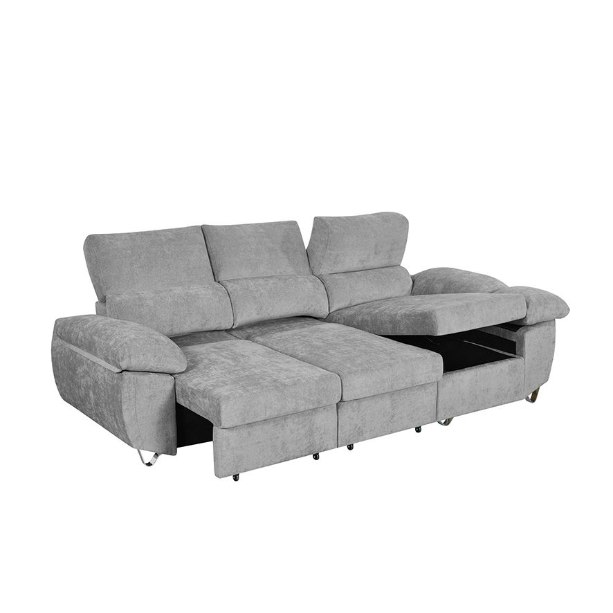 Chaiselongue cama Mod. Abad 265cm con Arcón y Asientos Extraíbles VF Der - Imagen 3