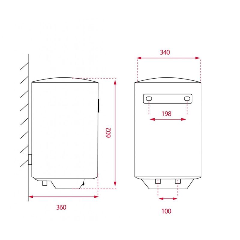Termo eléctrico vertical de 30 litros EWH30C - Imagen 2