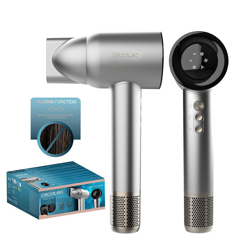 Secador De Pelo Ionicare Rockstar Nano Iontech Aluminum Con Plasma 110000 Rpm Pantalla Control Inteligente