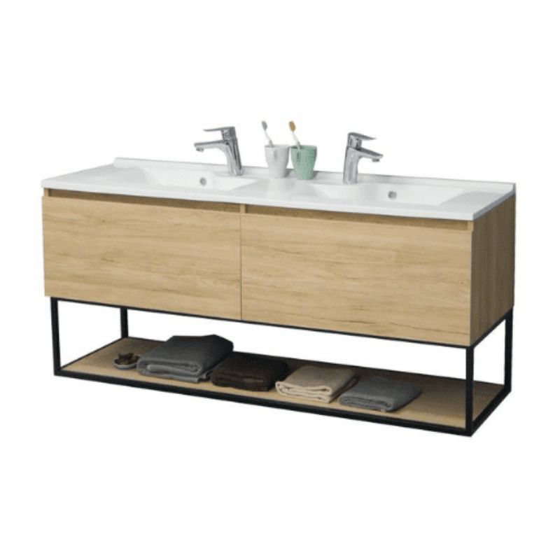 Mueble de baño Serie Narciso Siena BT2428 140X46X64CM