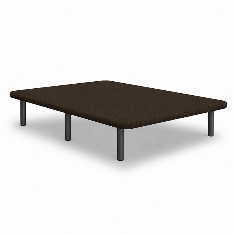 Base tapizada 135x190 Eco choco con 6 patas 25CM