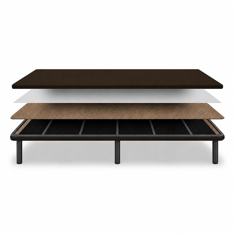 Base tapizada 135x190 Eco choco con 6 patas 25CM - Imagen 4