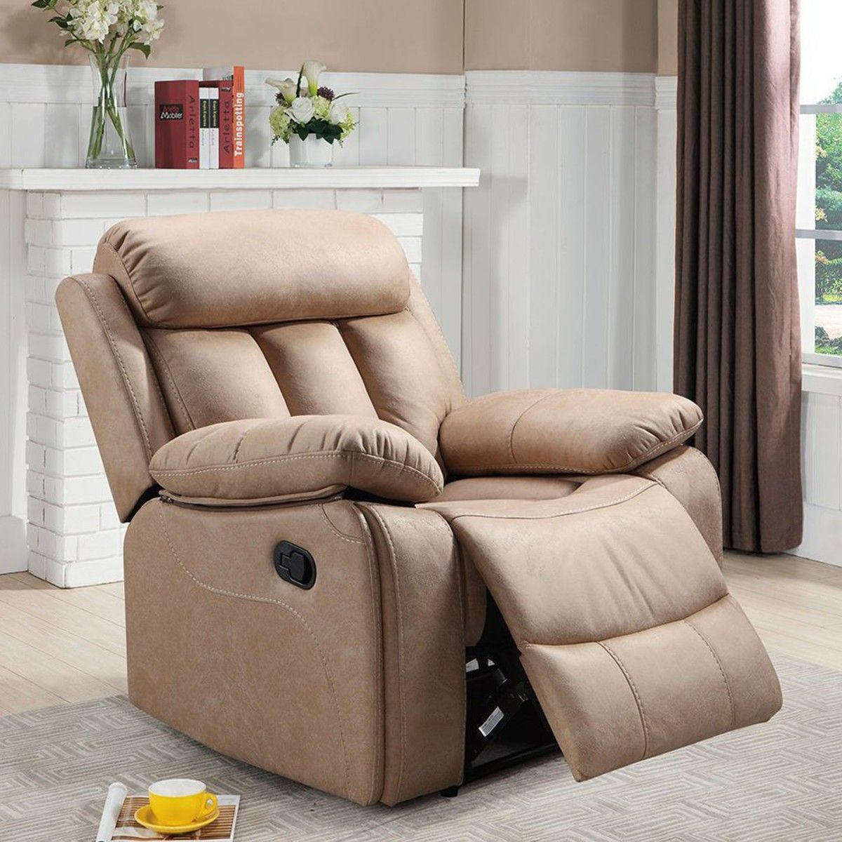 Sillón Relax manual Mod. Madrid jade beige - Imagen 3