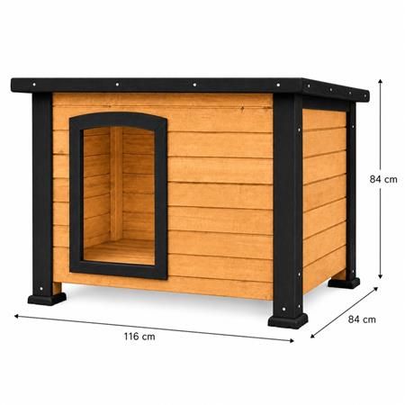 Caseta de perro de madera Serie Akita DG1471 - Imagen 4