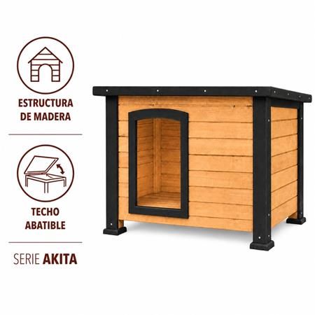 Caseta de perro de madera Serie Akita DG1471 - Imagen 5